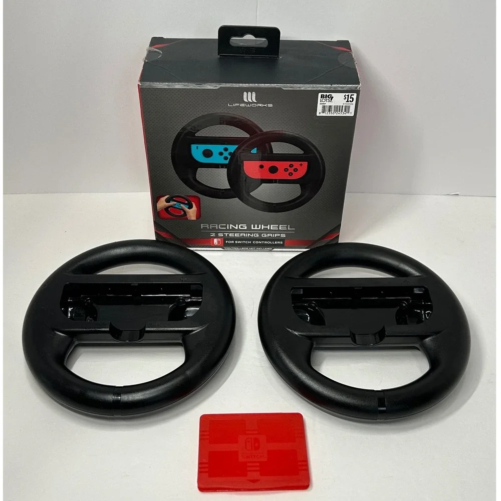 Lifeworks Racing Wheels Lot of 2 for‎ Nintendo Switch Controllers Game Holder